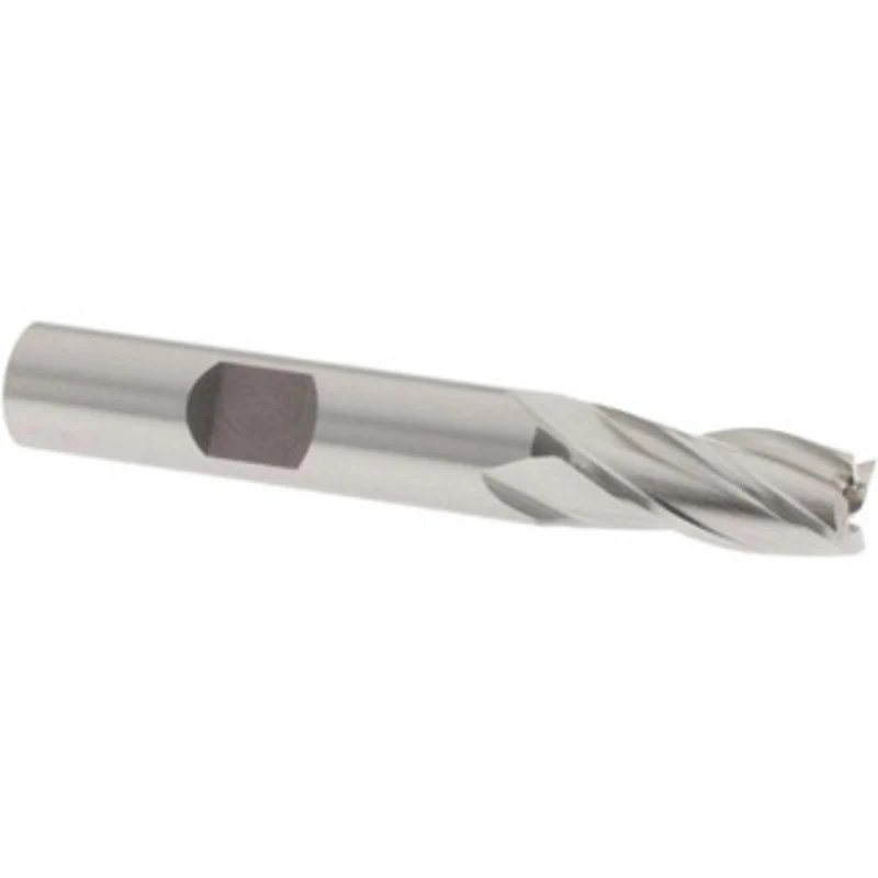 OSG 11/32, 3/4 LOC, 3/8 Shank Diam, 2-1/2 OAL, 4 Flute, Cobalt Square End Mill Single End, Uncoated, Spiral Flute, 30...